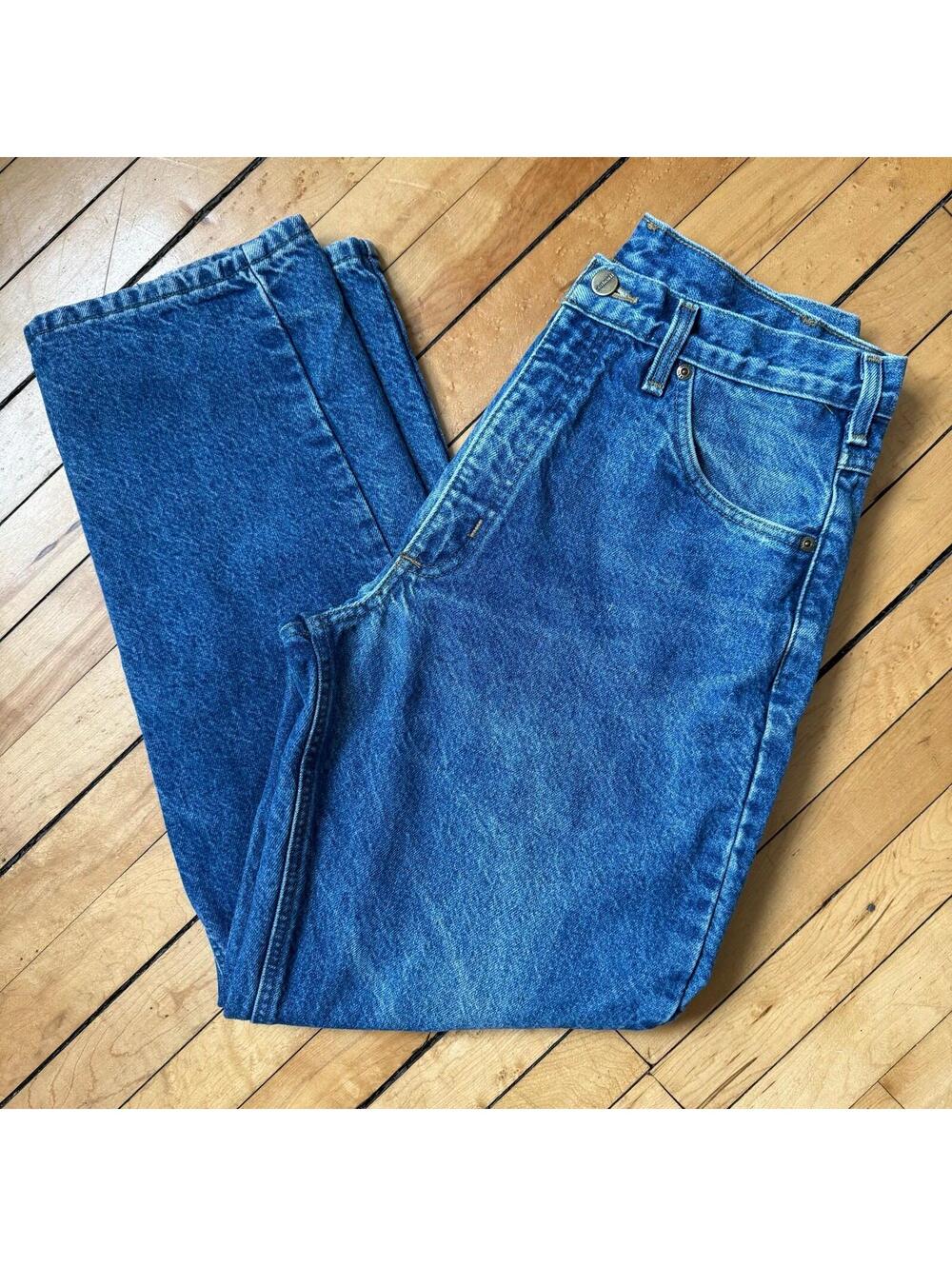 Carhartt Flannel Lined Jeans 34x30 Vintage Workwear Denim